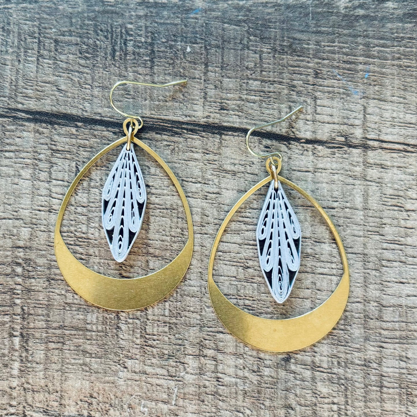 Quilled Teardrop Earrings