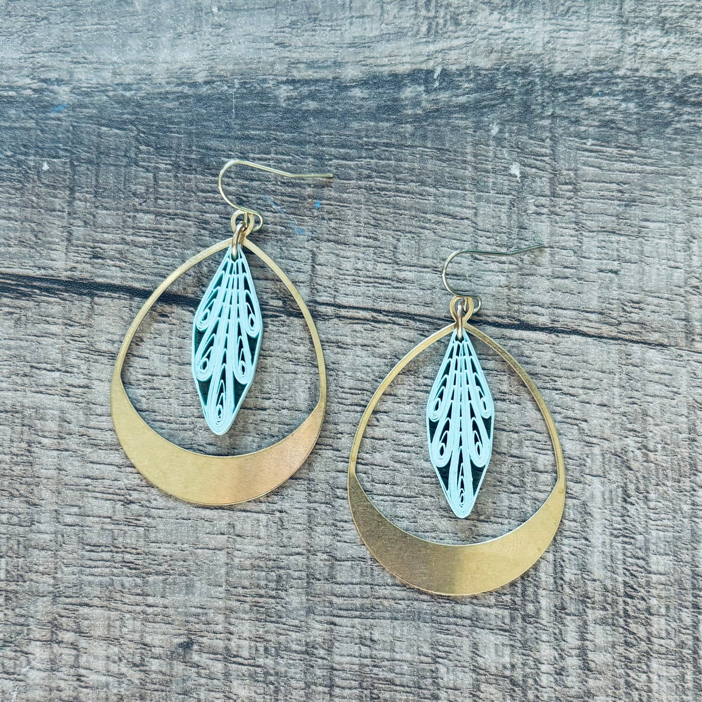 Quilled Teardrop Earrings