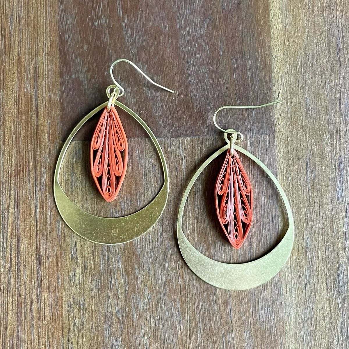 Quilled Teardrop Earrings