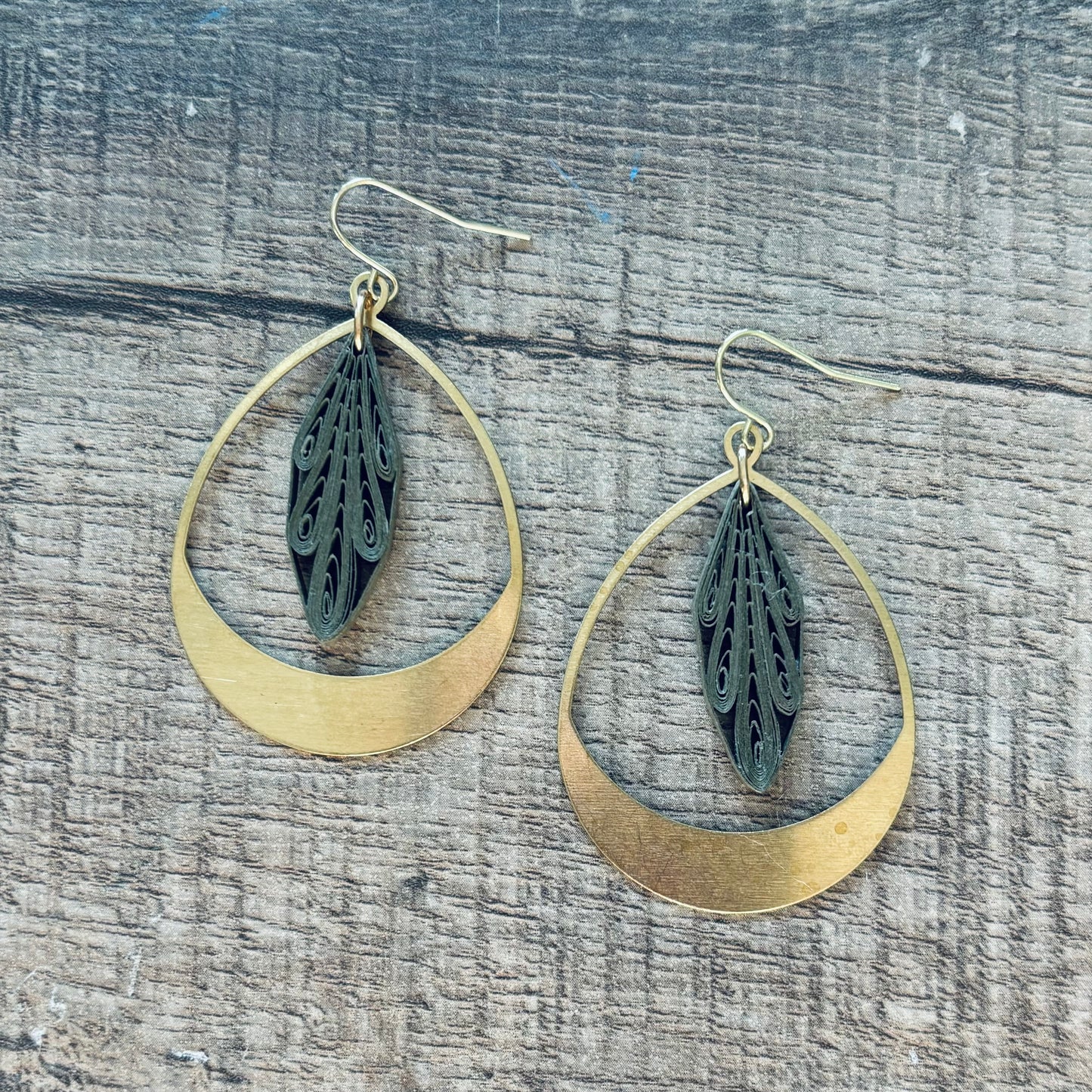 Quilled Teardrop Earrings