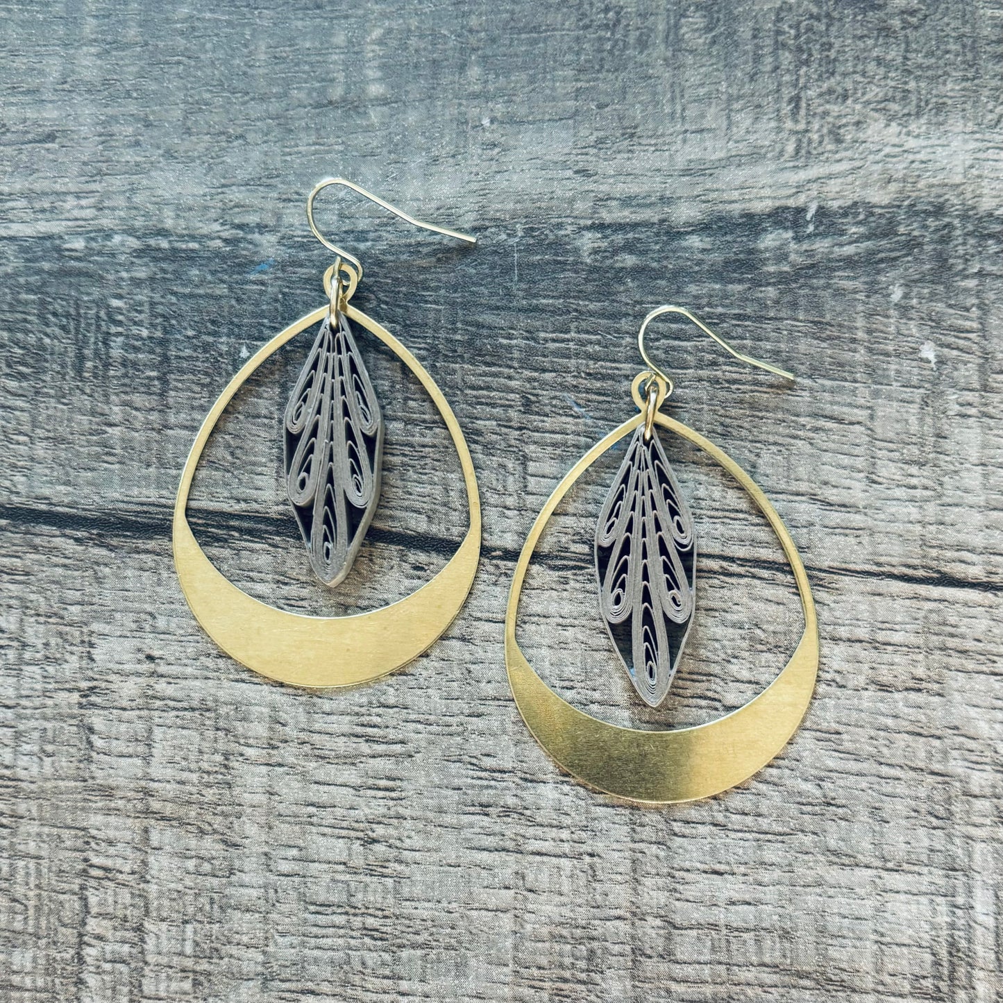 Quilled Teardrop Earrings