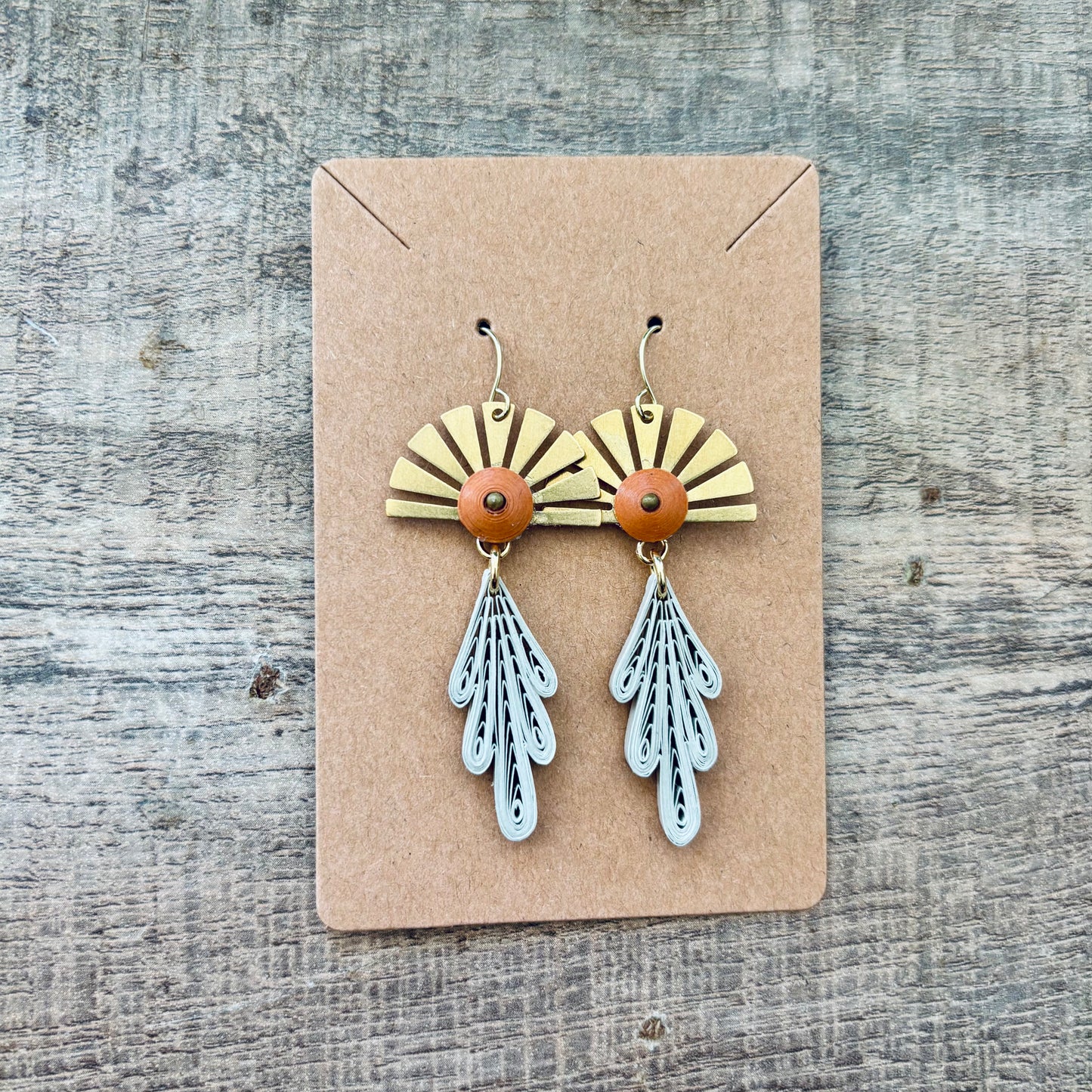 Nouveau Fan Earrings