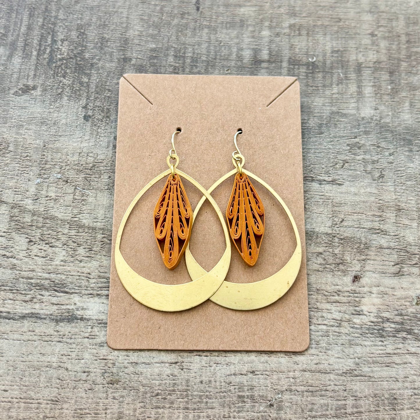 Quilled Teardrop Earrings