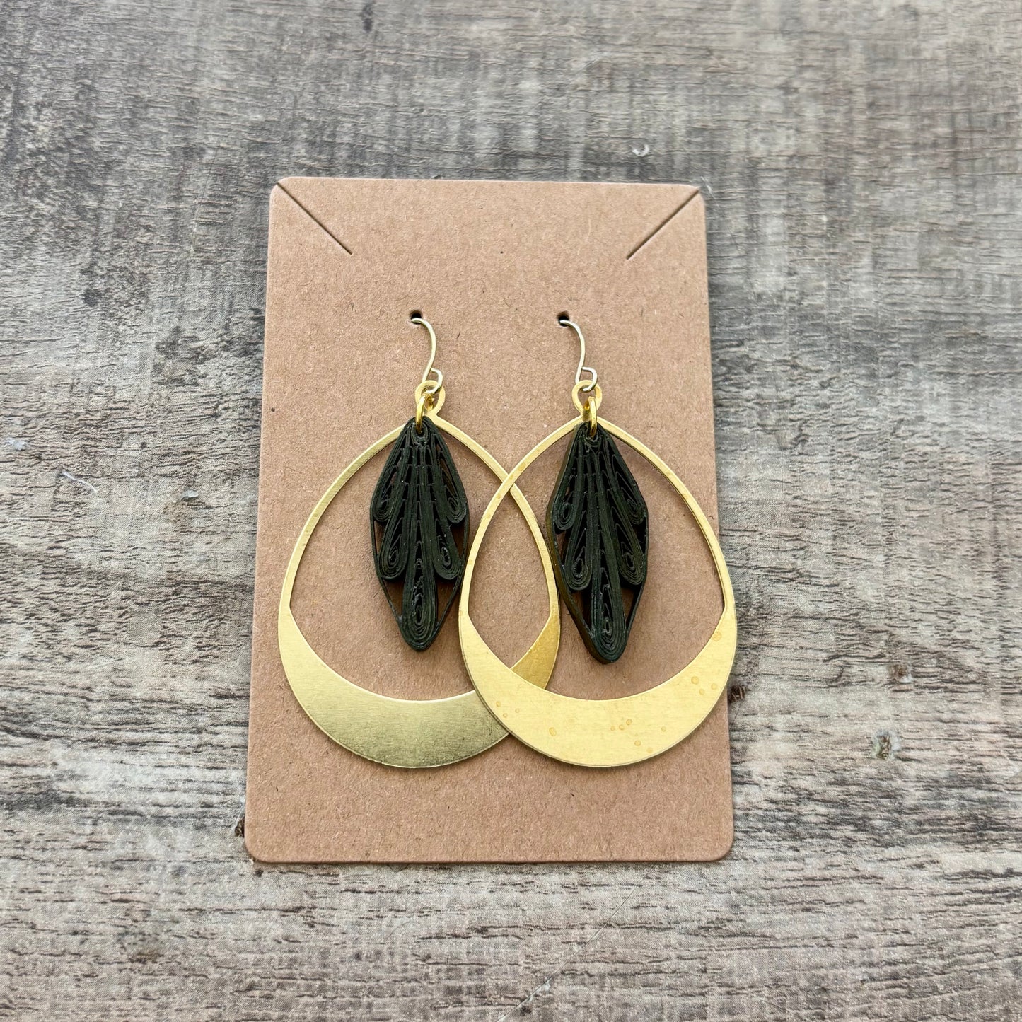 Quilled Teardrop Earrings