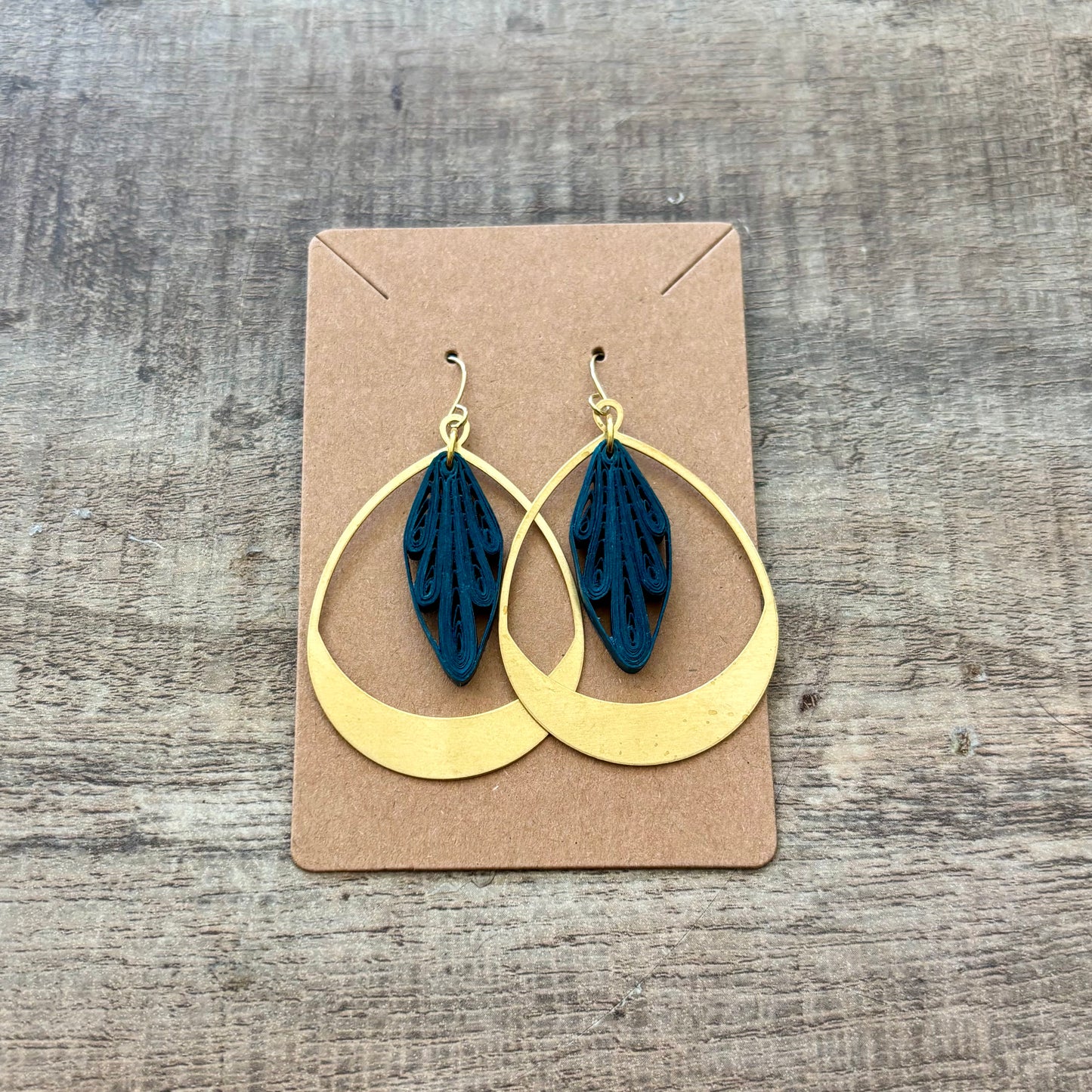 Quilled Teardrop Earrings