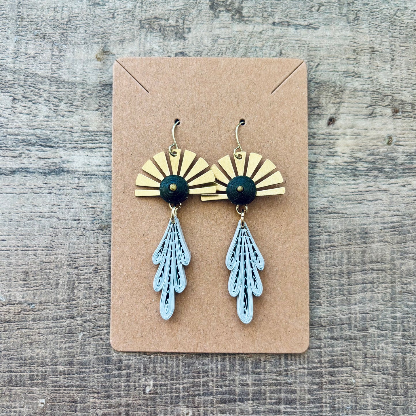 Nouveau Fan Earrings