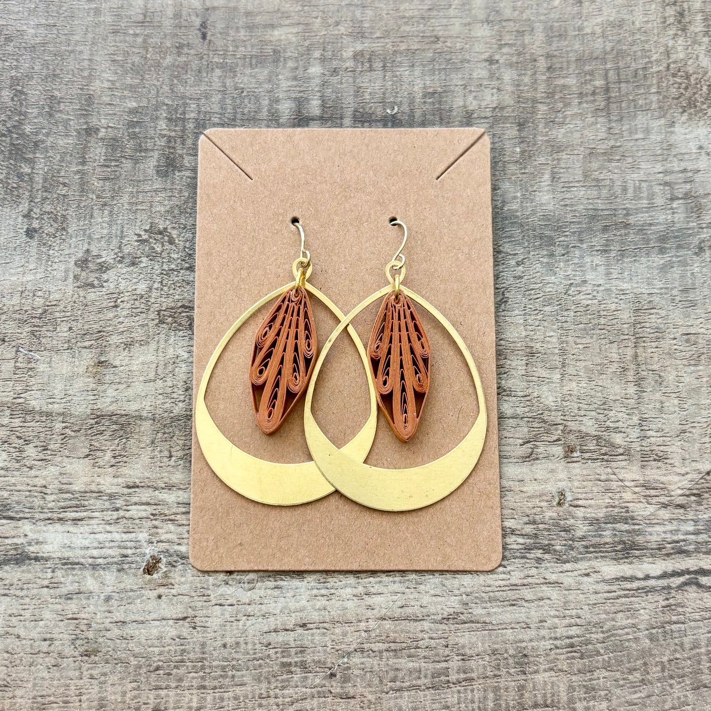 Quilled Teardrop Earrings